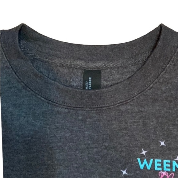 District V.I.T. Fleece Gray Weenies & Martinis Sweatshirt Size Large - Picture 4 of 10